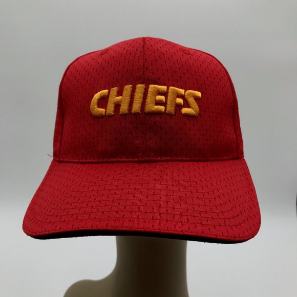 Kansas City CHIEFS NFL EMBROIDERED KC LOGO Adjustable Red Yellow New - Picture 1 of 7